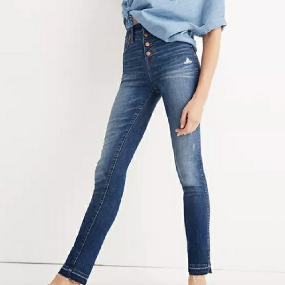 MADEWELL 10" HIGH RISE SKINNY JEANS SZ 26